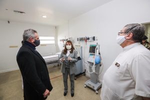 Alicia recorrió el Hospital Militar junto al Ministro de Defensa de la Nación
