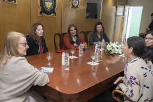 Alicia recibió autoridades con quienes dialogó sobre las leyes Belén y Olimpia