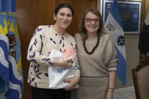 Alicia recibió autoridades con quienes dialogó sobre las leyes Belén y Olimpia