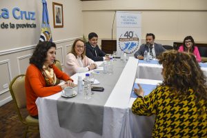 Alicia recibió a autoridades nacionales para dialogar sobre dispositivos duales