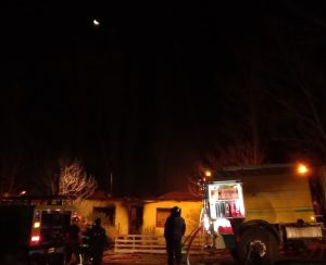 La brigada del CAP colaboró en el incendio en puesto de Estancia Santa Margarita