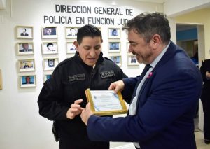 Se inauguró galería de fotos de ex jefes de la Dirección General de Policía en Función Judicial