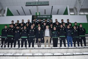 Alicia participó del acto de entrega de luminarias al Atlético Boxing Club de Río Gallegos