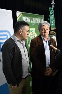 Alicia participó del acto de entrega de luminarias al Atlético Boxing Club de Río Gallegos