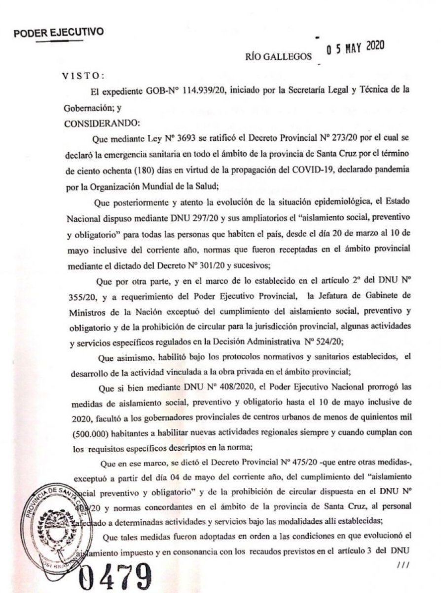 Hidrocarburos: Se firmó el Decreto 479/20