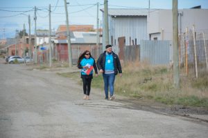 Los Operativos Territoriales “Vale Santa Cruz” llegaron hoy al barrio San Benito de Río Gallegos