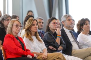 Alicia estuvo presente en el lanzamiento del Plan de Conectividad Satelital en el CCK