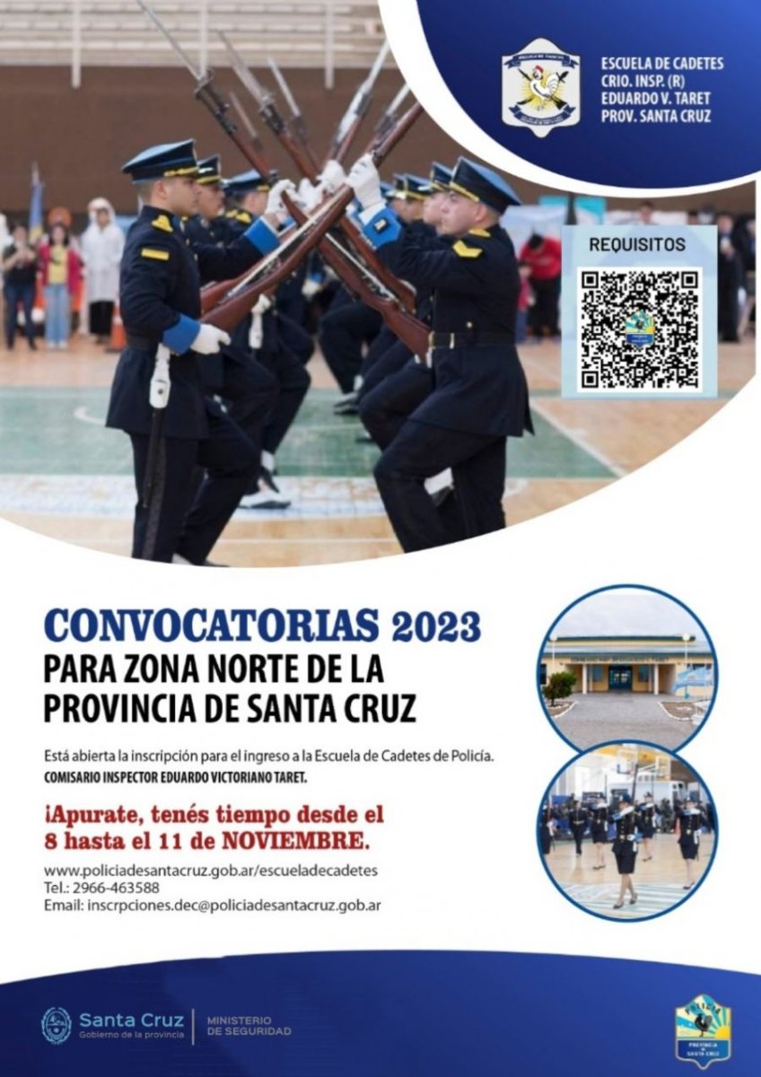Se encuentran abiertas las inscripciones para la Escuela de Cadetes de Policía