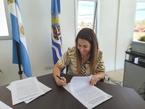 Firmaron convenio marco de contraprestación para realizar obras