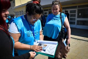 “Vale Santa Cruz”: Hoy los equipos territoriales recorrieron el Bº Jorge Newbery de Río Gallegos