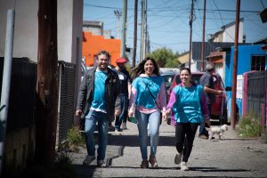 “Vale Santa Cruz”: Hoy los equipos territoriales recorrieron el Bº Jorge Newbery de Río Gallegos