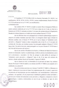 El Decreto 494/20  habilita a Producción a exceptuar nuevas actividades bajo estricto protocolo sanitario