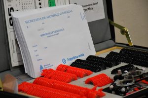 Alicia visitó el operativo oftalmológico en Calafate