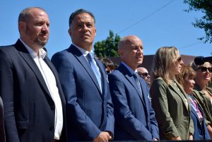 El Gobierno provincial acompañó el acto central por el 121° Aniversario de Caleta Olivia