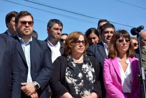 El Gobierno provincial acompañó el acto central por el 121° Aniversario de Caleta Olivia