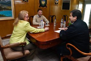 Alicia recibió en audiencia al intendente de Puerto Santa Cruz