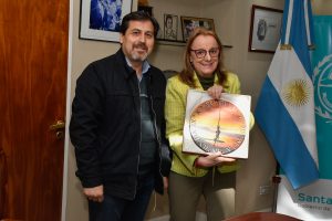 Alicia recibió en audiencia al intendente de Puerto Santa Cruz
