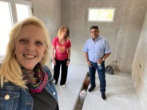 Avanza la obra de la Sala de Elaboración en la estación de Piscicultura de Piedra Buena