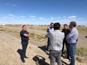 Autoridades visitaron el predio donde se emplazará el Centro de Distribuidor de Energía en Las Heras