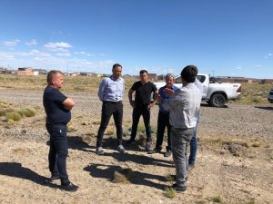Autoridades visitaron el predio donde se emplazará el Centro de Distribuidor de Energía en Las Heras