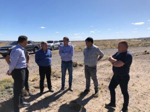 Autoridades visitaron el predio donde se emplazará el Centro de Distribuidor de Energía en Las Heras