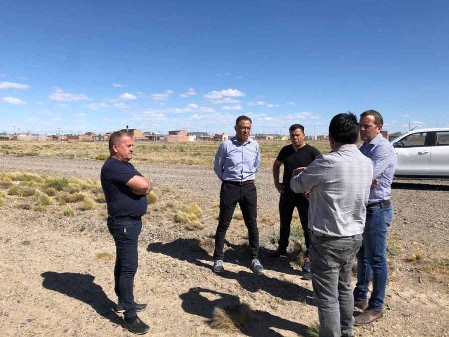 Autoridades visitaron el predio donde se emplazará el Centro de Distribuidor de Energía en Las Heras