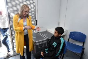 Alicia dialogó con integrantes de cooperativas de familias en Caleta Olivia