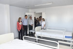 Autoridades Provinciales recorrieron la obra del Hospital Modular en Pico Truncado