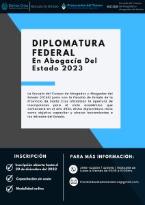 Se encuentra abierta la inscripción a la Diplomatura Federal en Abogacía del Estado