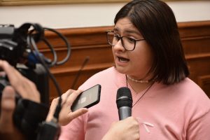 Alicia recibió a estudiantes que forman parte del Parlamento Juvenil del Mercosur
