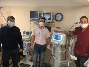 Nadalich destacó la llegada de respiradores y los avances de la Industria Nacional