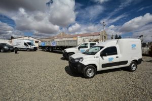 Alicia encabezó la entrega de vehículos a distritos de Servicios Públicos