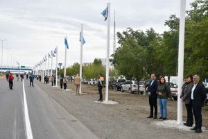 Alicia participó de la inauguración del “Paseo de las Banderas” en Río Gallegos