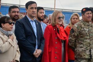 Alicia participó de la inauguración del “Paseo de las Banderas” en Río Gallegos