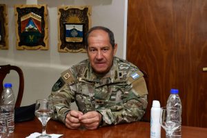 Alicia recibió en audiencia al comandante de la XI Brigada Mecanizada