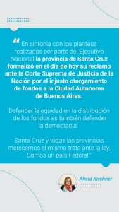 Alicia: “Defender la equidad en la distribución de los fondos es también defender la democracia”