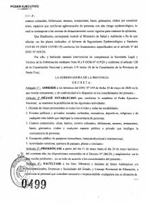 Alicia firmó el Decreto que extiende el aislamiento y establece prohibiciones en todo el territorio