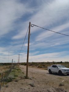 Ampliaron red eléctrica en zona de chacras de Perito Moreno