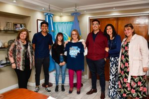 Alicia se reunió con representantes del Centro de Estudiantes de Santa Cruz en La Plata