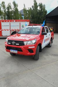 Alicia entregó una nueva autobomba al Cuartel de Bomberos de El Calafate