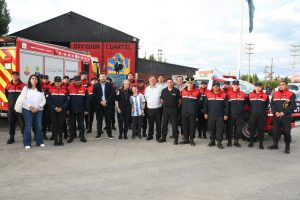 Alicia entregó una nueva autobomba al Cuartel de Bomberos de El Calafate