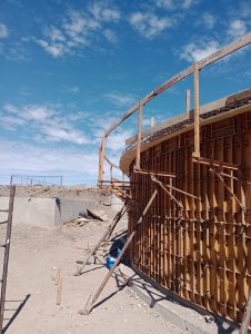 Avanzan las obras de la nueva planta de líquidos cloacales de Perito Moreno