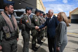 Alicia presentó los aviones Pampas modernizados en Río Gallegos