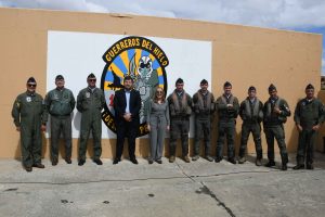 Alicia presentó los aviones Pampas modernizados en Río Gallegos