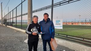 Referentes de clubes de fútbol celebraron la obra de Servicios Públicos en la Cancha Nora Vera
