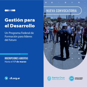 Convocan a participar de una nueva edición del Programa Gestión para el Desarrollo