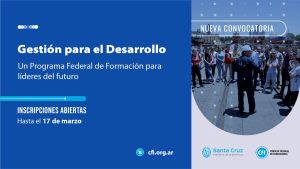 Convocan a participar de una nueva edición del Programa Gestión para el Desarrollo