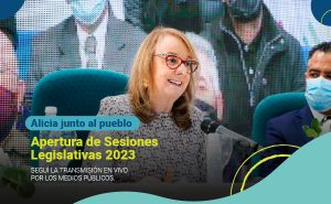 Alicia inaugurará el 50º periodo de sesiones legislativas en Santa Cruz