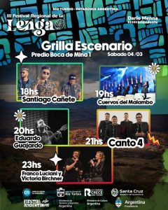 3° Festival Regional de la Lenga: todo lo que vas a encontrar en la Cuenca
