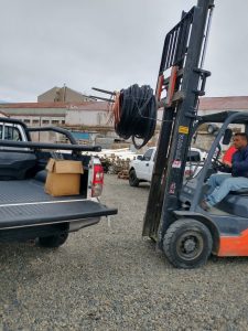 Tres Lagos: Servicios Públicos entregó materiales para obra y planifica nuevos proyectos en la localidad